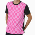 Pink Warped Checker Pattern by MadeByBeata