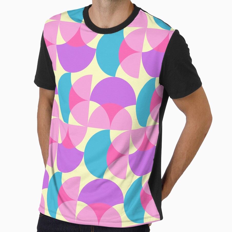 Pastel Colored Geometric Design by MadeByBeata