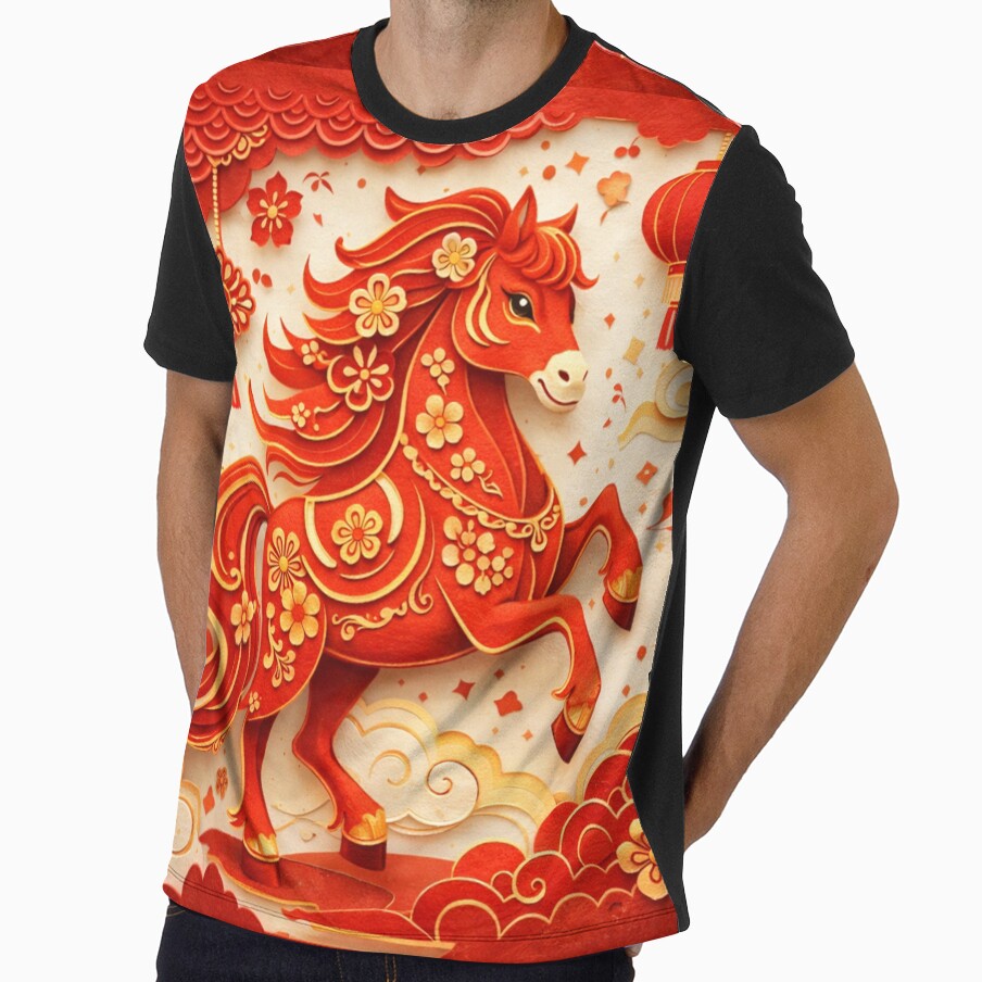 Chinese New Year Horse – Traditional Paper Cut Zodiac by PunchDrop