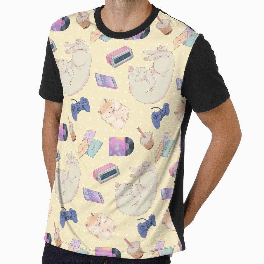 Yellow Kawaii Aesthetic Pattern by MadeByBeata