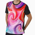 Color combination abstract color vortex dresses by Cici-Chan