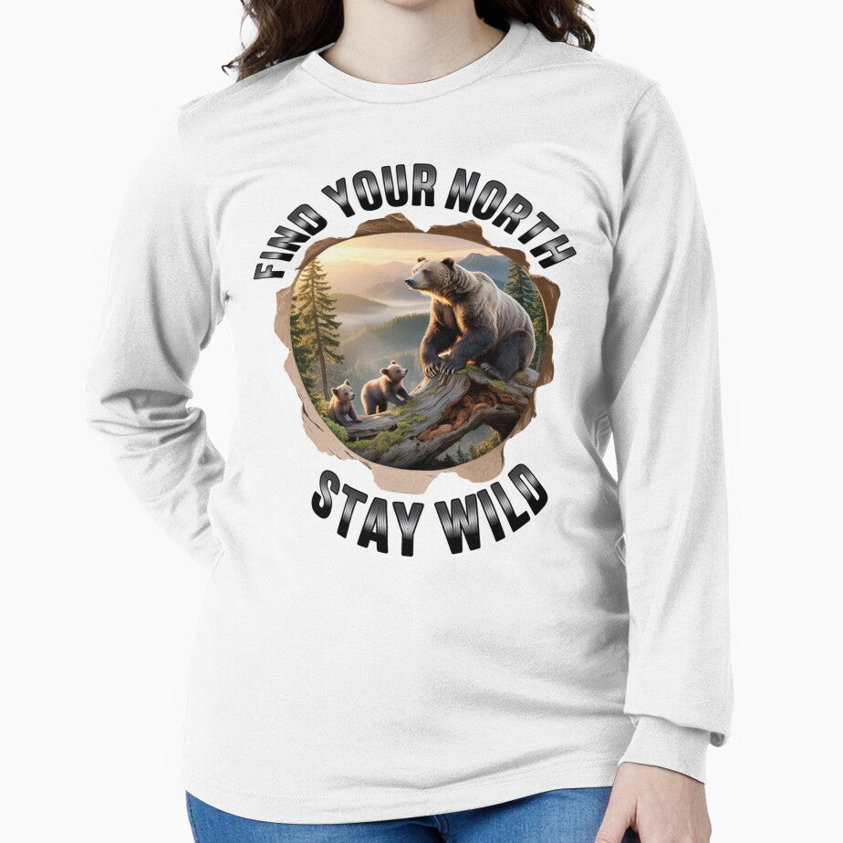 bear family - hiking - camping - national park – bear adventure - scenic view - woodland - rustic - alpine - pacific northwest - canadian wilderness - leave no trace - protect the wild - bear country by JansenGS