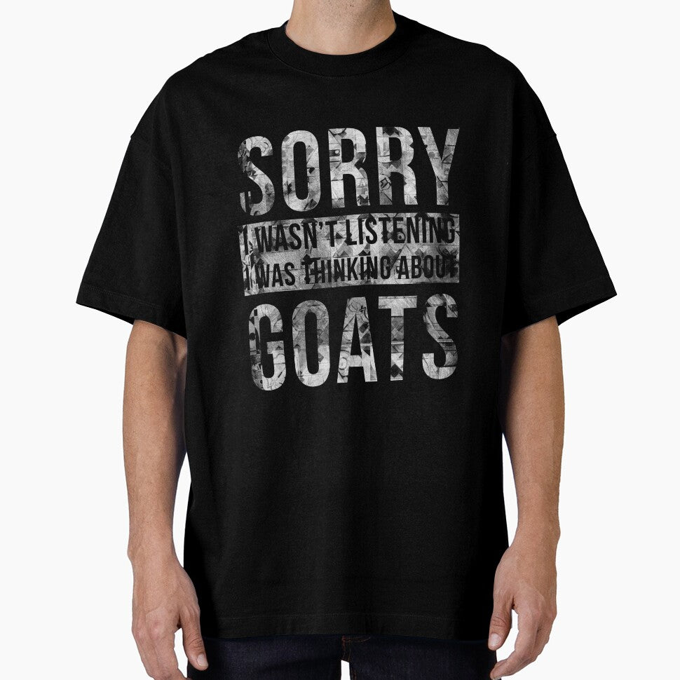 Goat Funny Thinking About Goats Man by Doooriginals