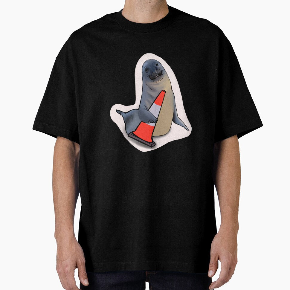 Neil the Seal with Traffic Cone by CuteGayThings
