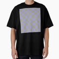 gray and pastel blue checkered pattern by B-outfiters