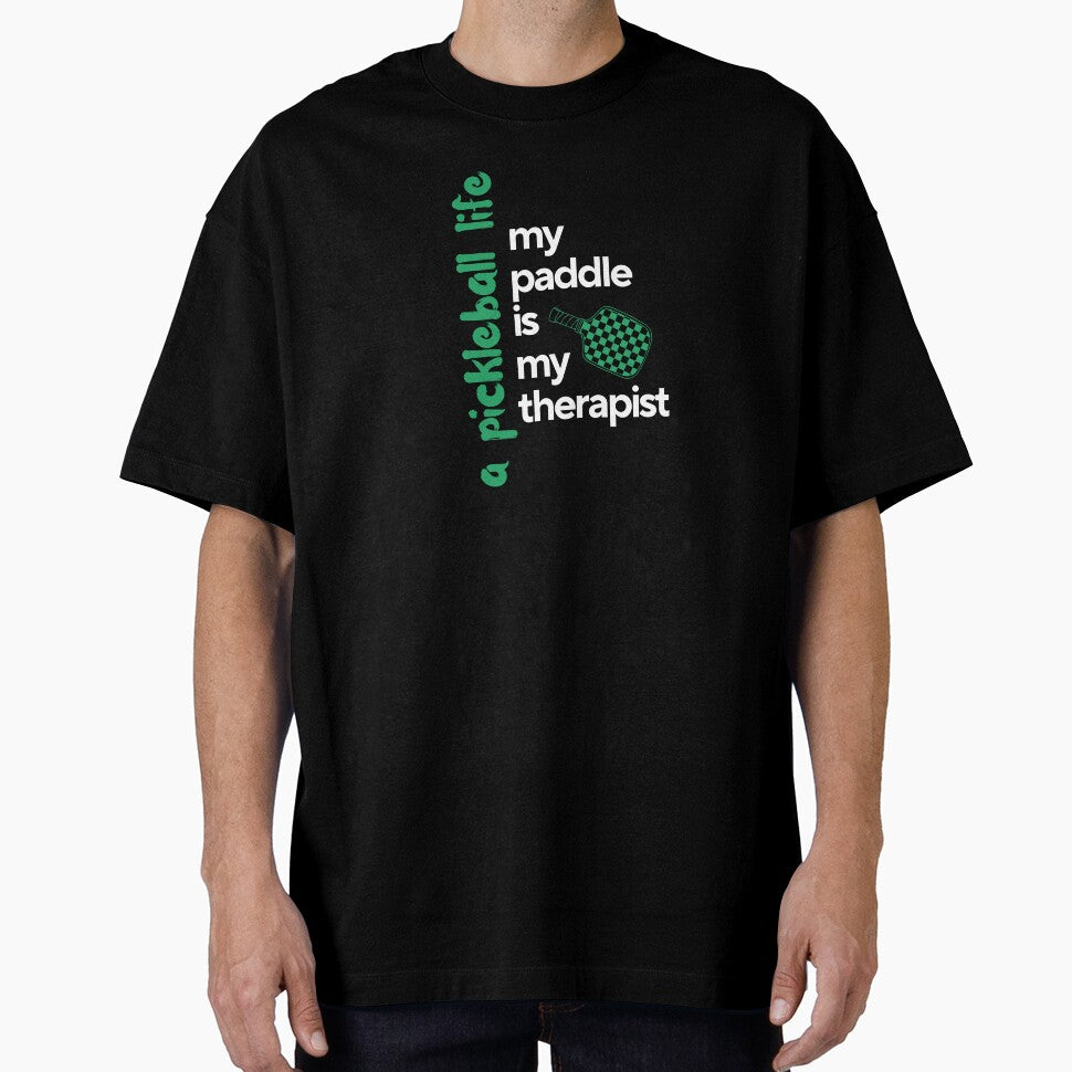 A Pickleball Life, my paddle is my therapist design by NextRallyCo