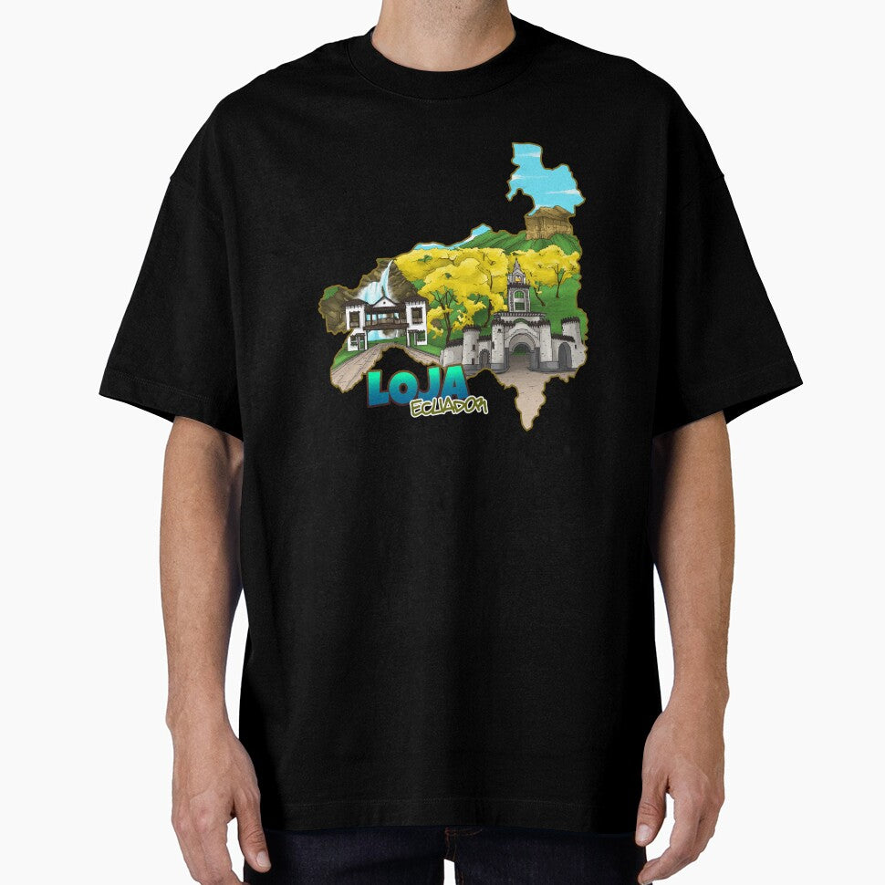 Loja Ecuador: Hand-Drawn Map & Cultural Landmarks by ArtificeFactory