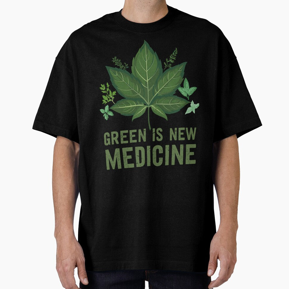 Green Is New Medicine Herbal Healing Plants Eco Design by ThreadQuirk