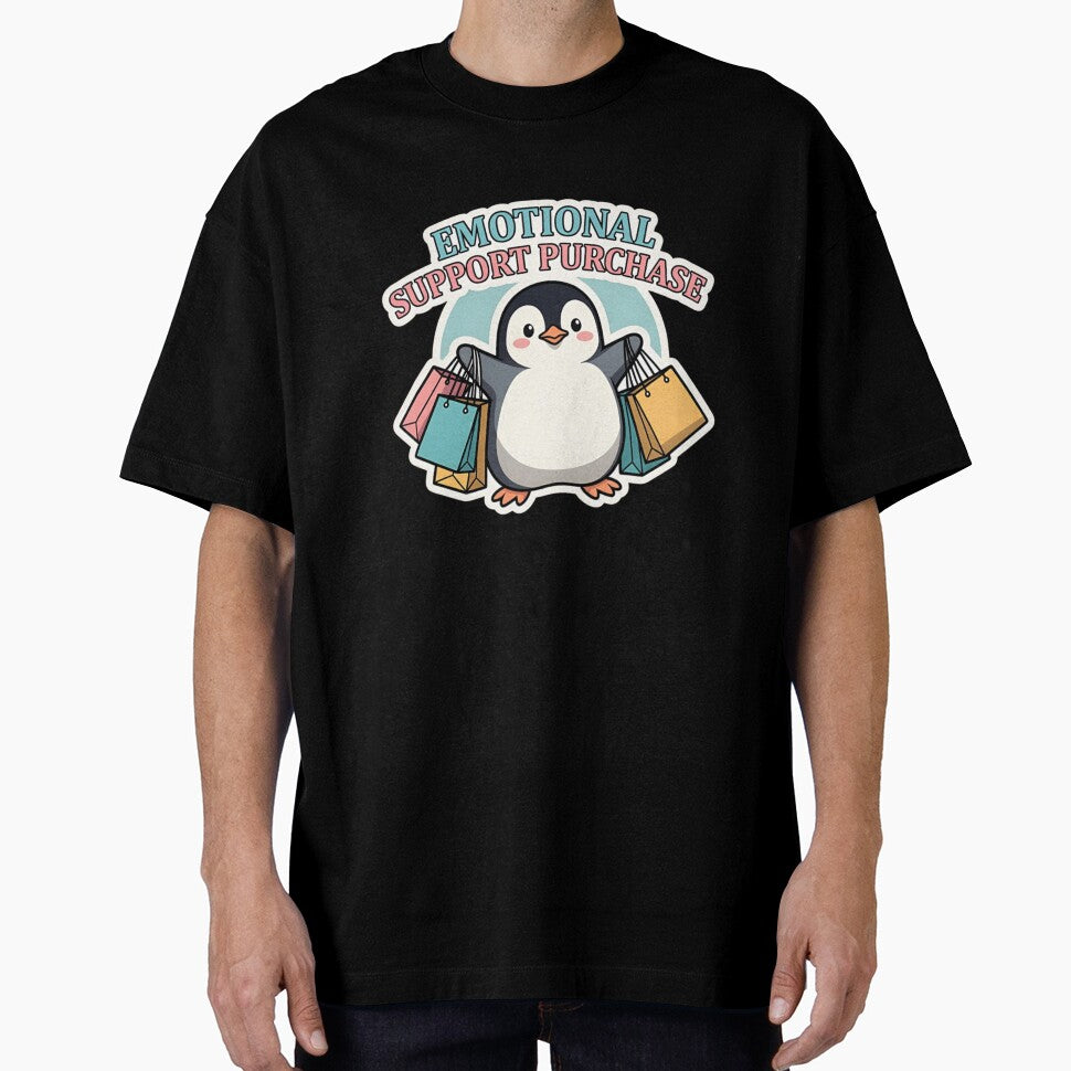 Emotional Support Purchase Penguin - Funny Shopping & Retail Therapy by GeniePixel