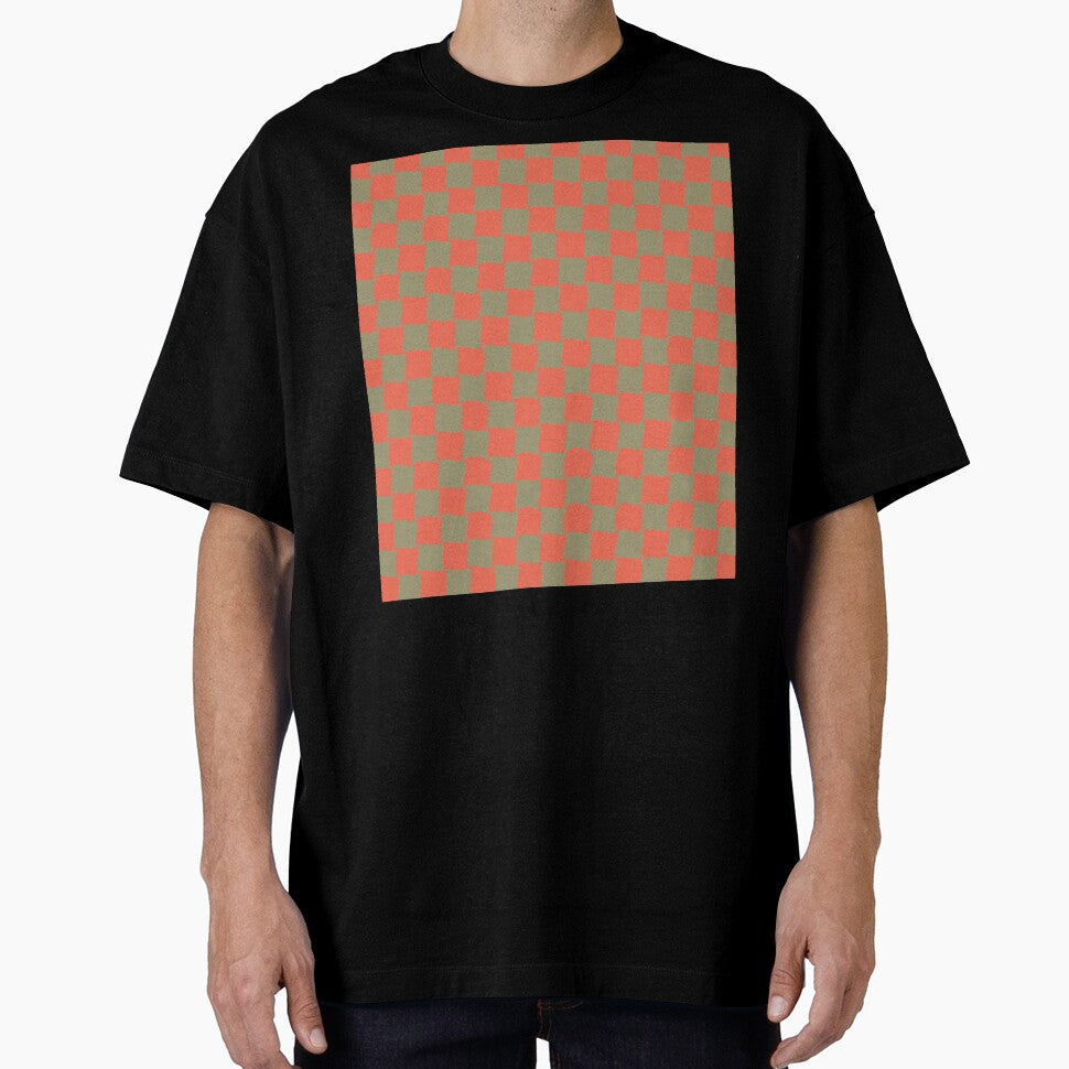 Green & orange checkered pattern by B-outfiters