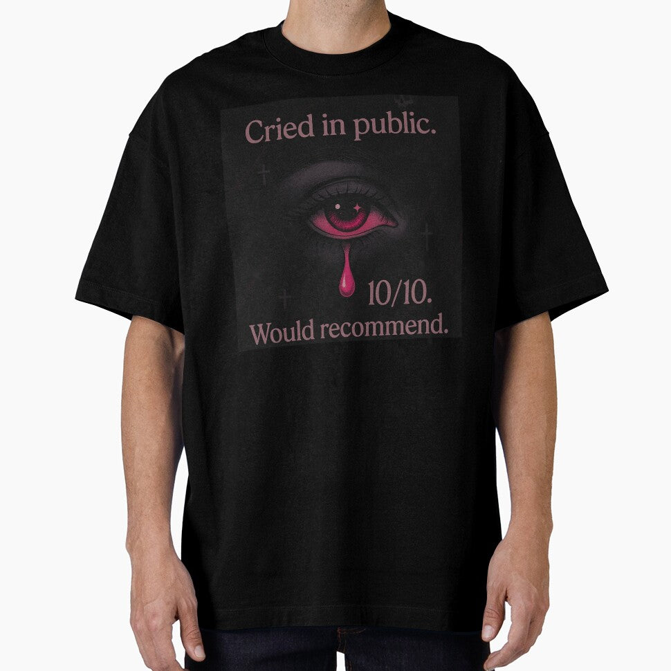 Cried in Public – E-Girl Sadcore Aesthetic Shirt by Elfonso