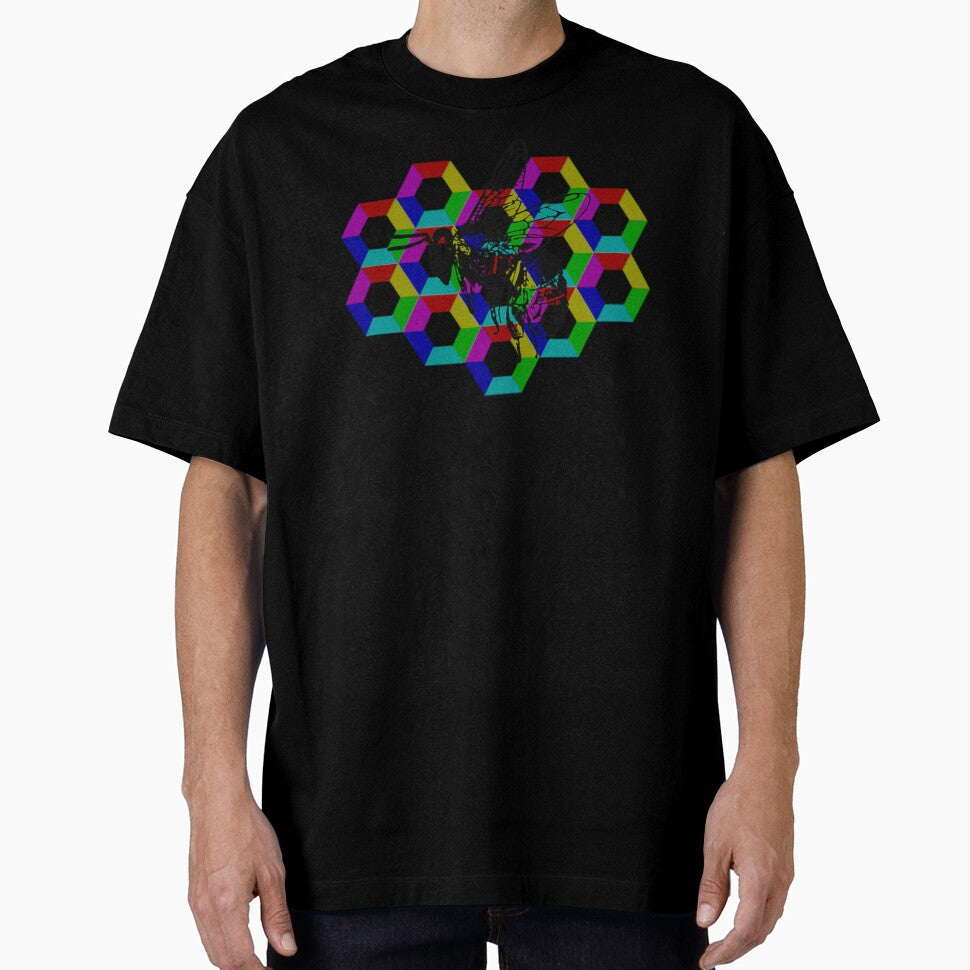 Save the Bees rainbow honeycomb by maiNuoire