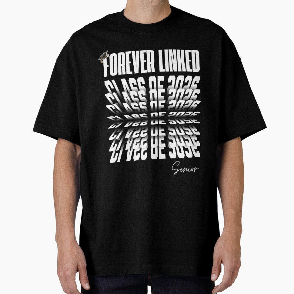 Class of 2026, Forever Linked | Graduation Senior T-Shirt Gift by Teeshart