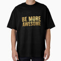 My New Year's Resolution Be More Awesome - Gold Typography by TobaGallery868