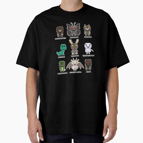 8-Bit Cryptid Monsters - Cute Sasquatch, Mothman, Dogman, Nessie, Wendigo, Chupacabra, Lizardman, Jersey Devil, Momo by NatIntrovertSoc