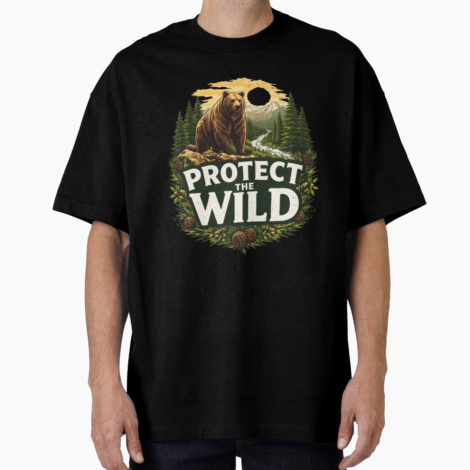 Protect The Wild Mountain Bear Shirt by PawTheory