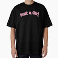 Just a Girl – Minimal Pastel on Black Typography by KleanGirlAesthetics