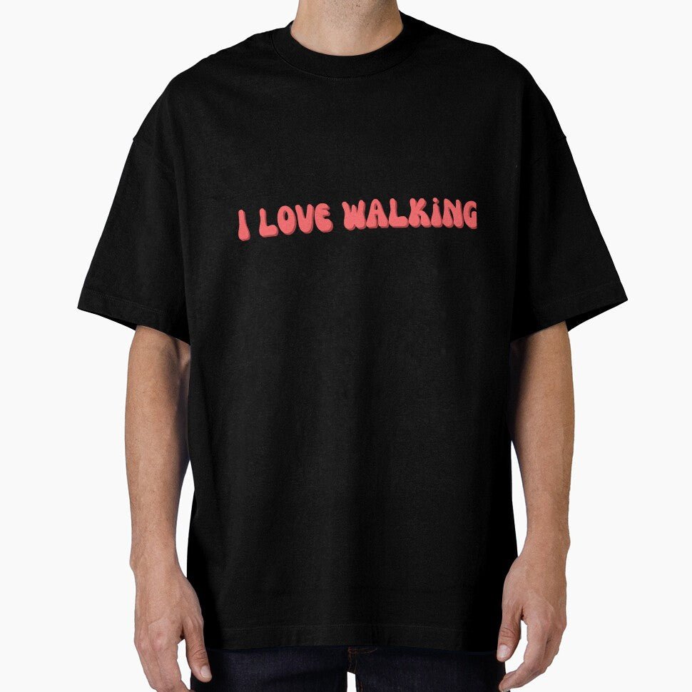 I Love Walking In Peachy Red by Pink Ribbon