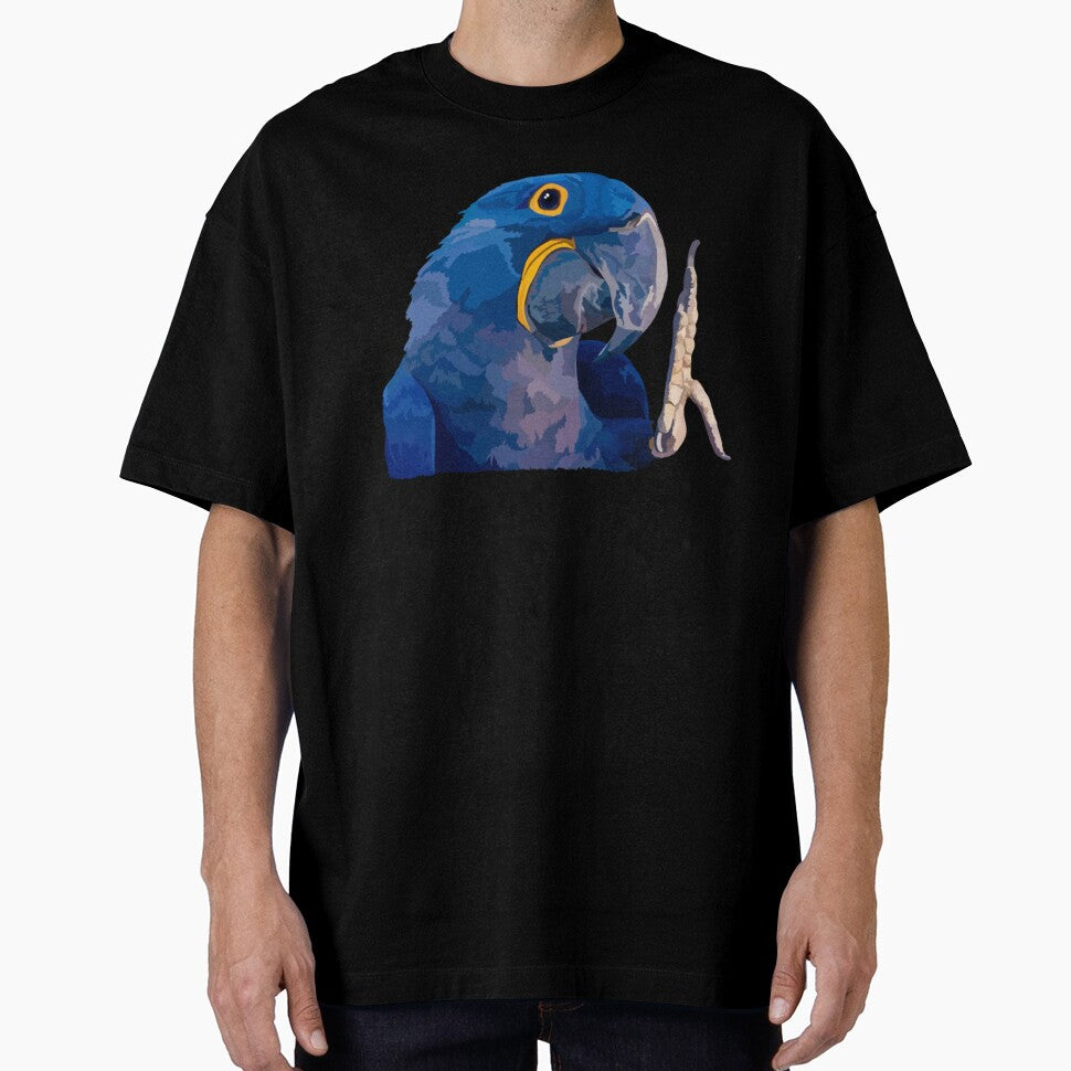 H is for Hyacinth Macaw,Hyacinth Macaw Artwork – Vibrant Parrot Illustration and Exotic Bird Design by PrettylittlepastelUk