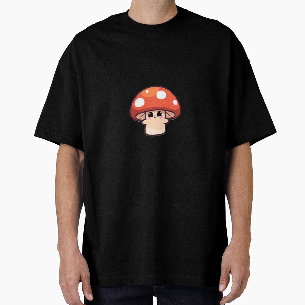 Red and White Kawaii Mushroom – Cute Forest Sticker by Blueprint&co