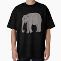 Sri Lankan Asian Elephant - Male - Cartoon by bellamousse design co