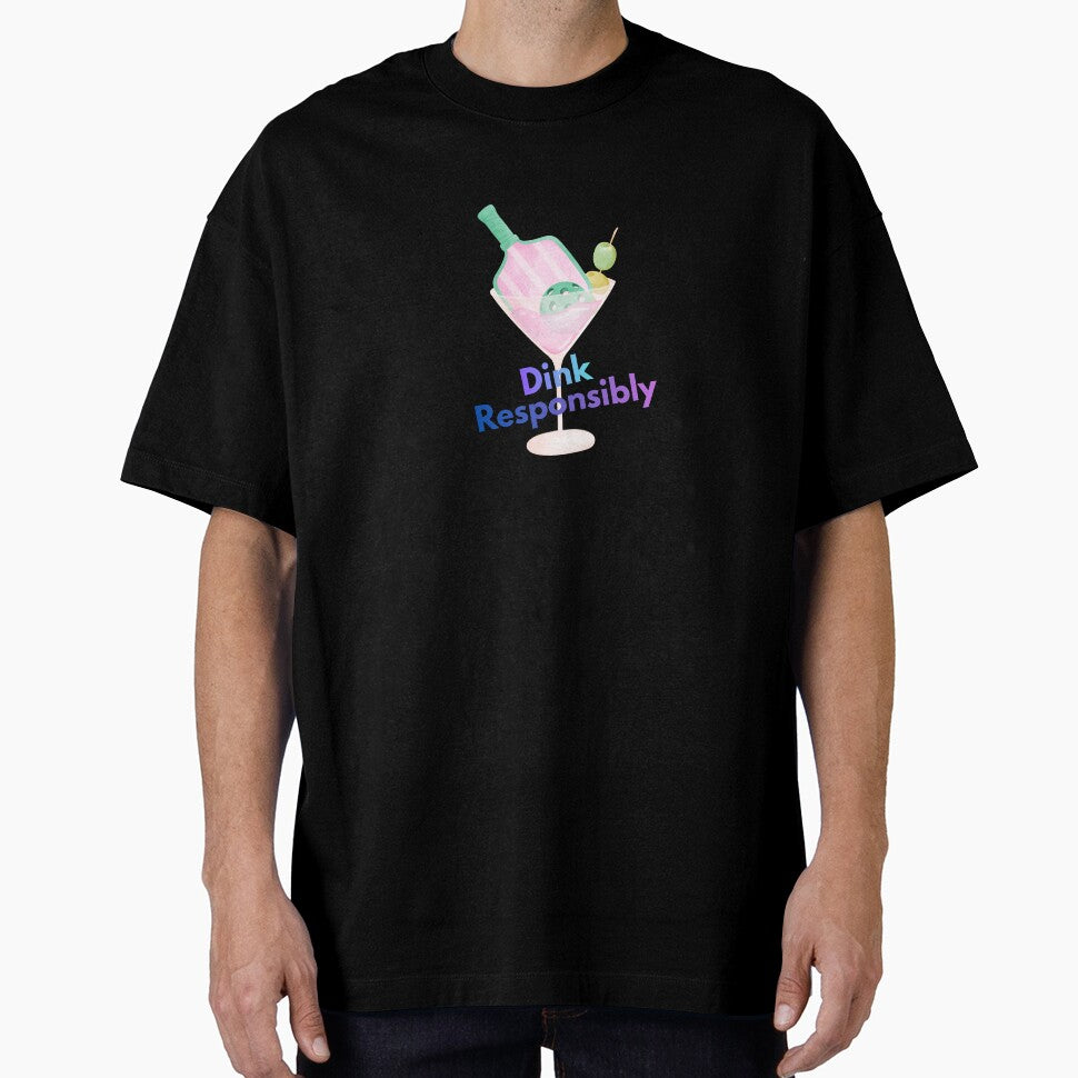 Dink Responsibly Martini Pickleball Player by Flip Your Pancake