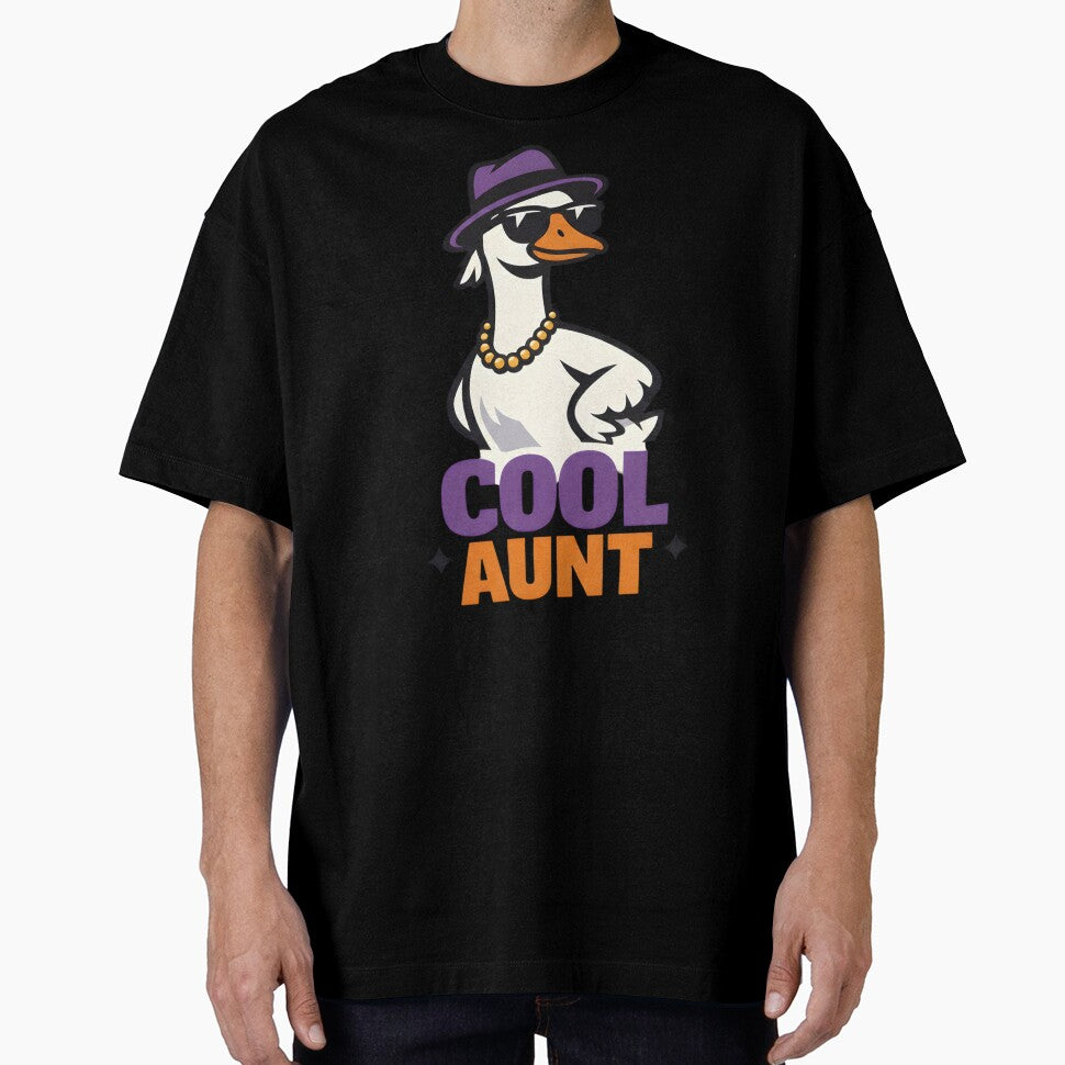 Auntie Goose Cool Energy – Trendy Funny Aunt Goose Art by KivaroArt