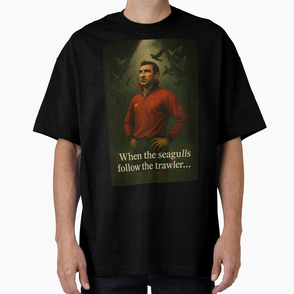 Cantona – The King's Stance | Surreal Football Art Print by WhisperFrame