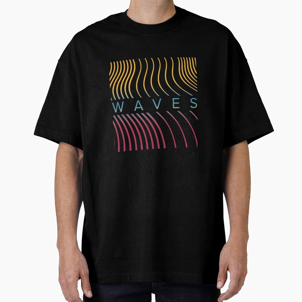 WAVES - Abstract Gradient Topographic Line Art by Rengwear