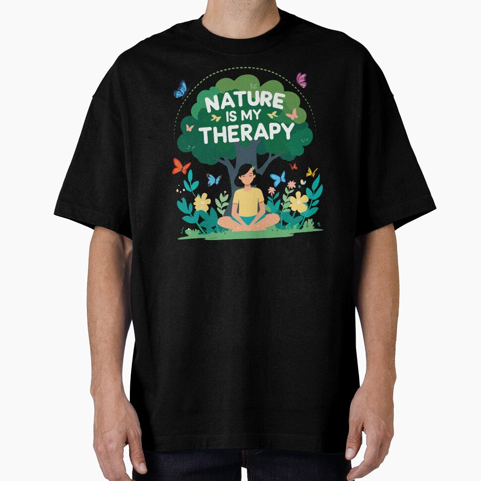 Nature is My Therapy – Mindfulness outdoor & Adventure Quote by Rebel-Z