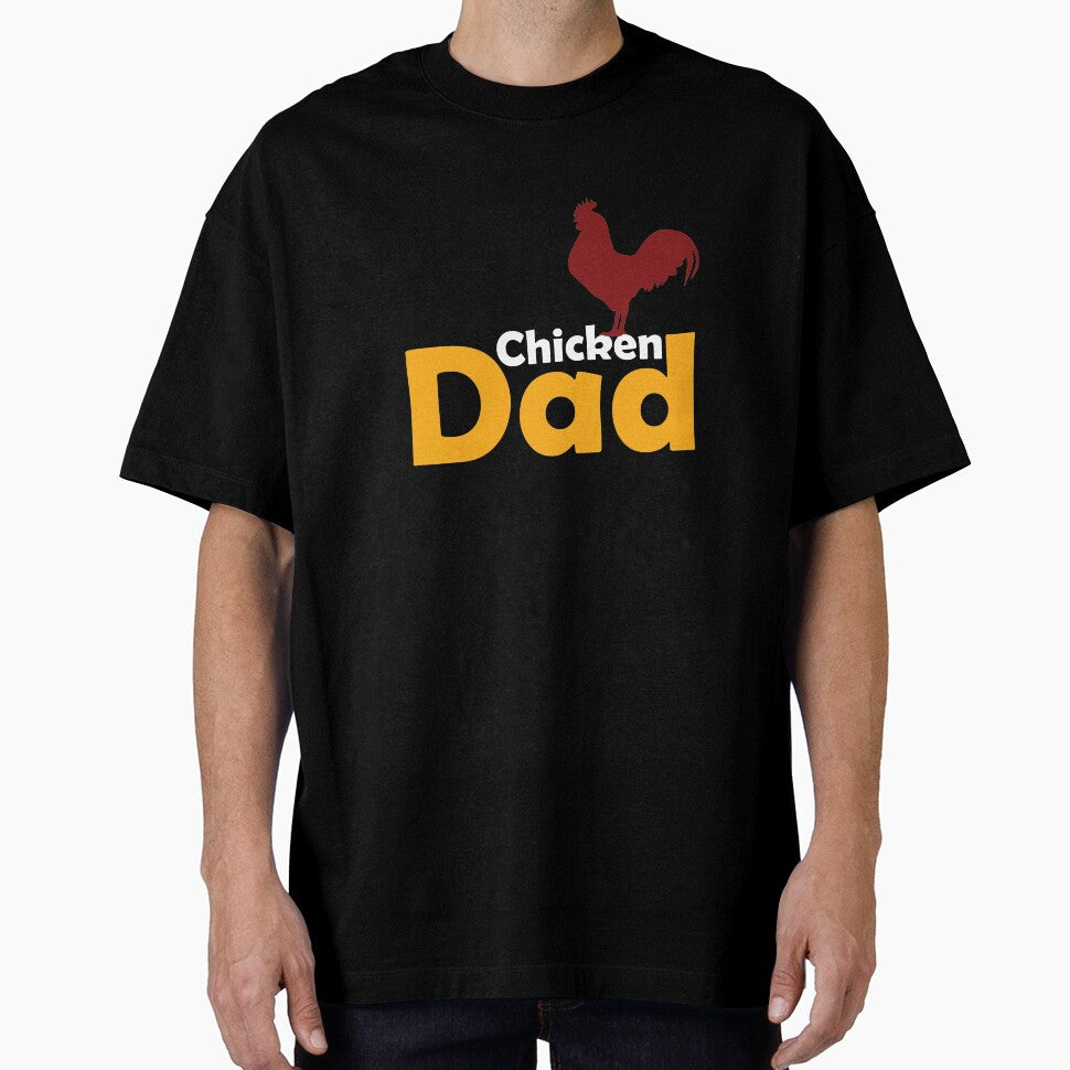 Funny Chicken Themed Gift Chicken Dad Shirt by drwigglebutts