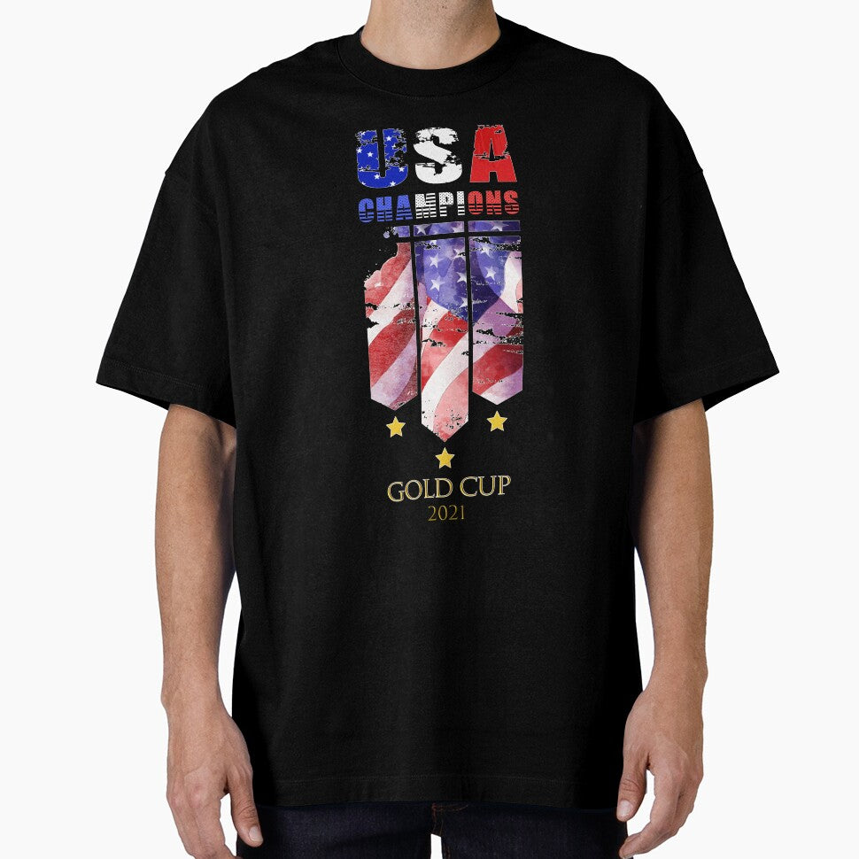 USA Champions Gold Cup 2021 shirt, for men Nations League Champions t-shirt by CoolDesign-AS