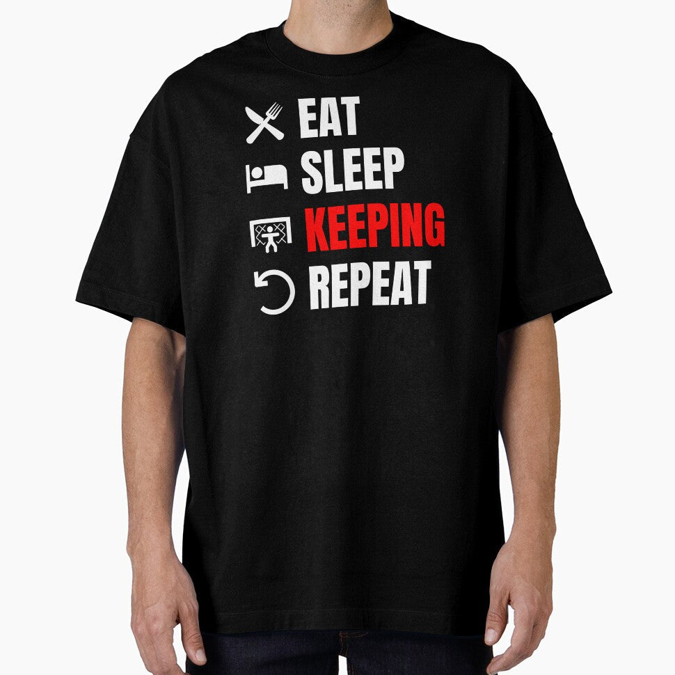 Eat Sleep Keeping Repeat Red by Web CreationsNL