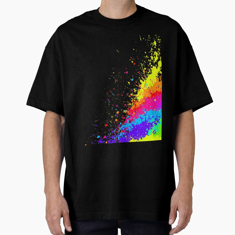 Grunge Paint Splat Rainbow by leen12 Art Designs Prints
