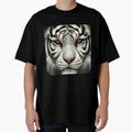 Into the Eyes of a Majestic White Tiger by artmangos