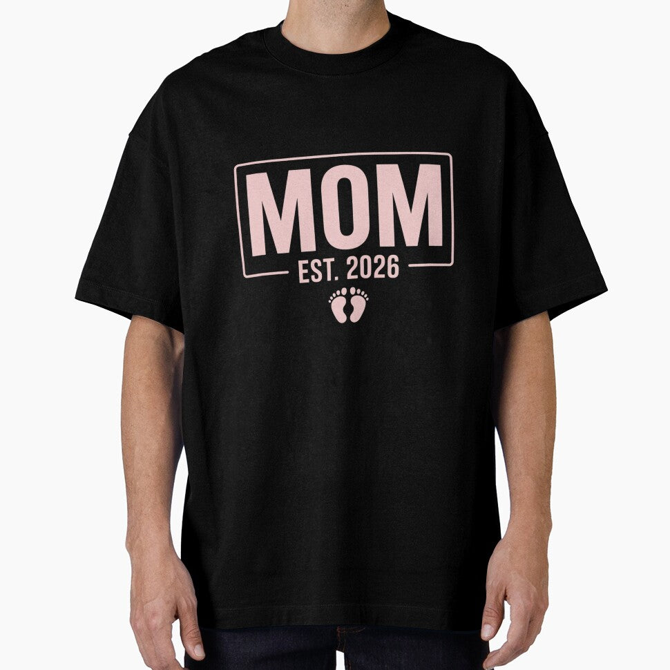 Mom Est. 2026 Logo Mommy 2026 Soon to Be New Father 2026 by RonnasJackson