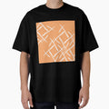 White cross marks on salmon background by flamendes