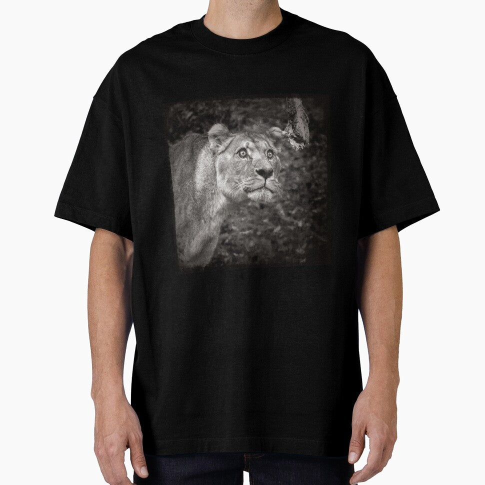 Lion Black & White by Conservation Art Emporium