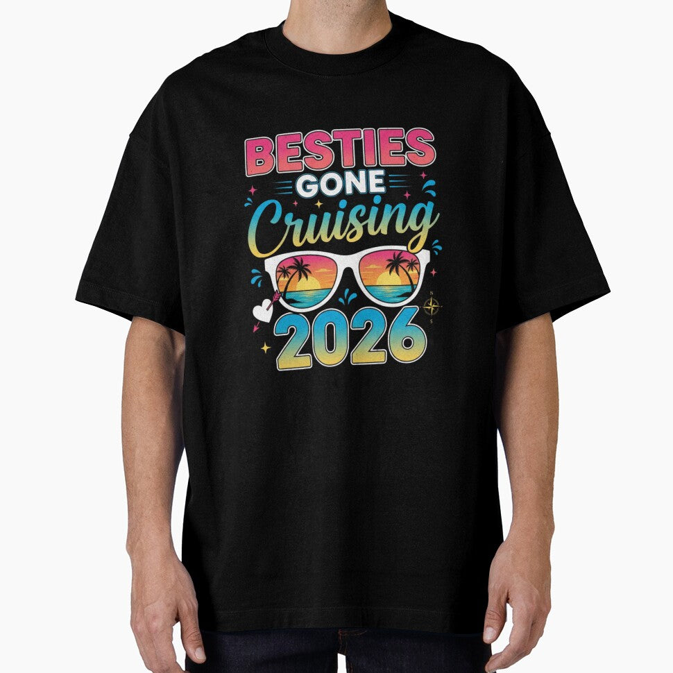 Besties Gone Cruising 2026 Friends Cruise Vacation Group Trip by salmzouriart