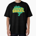 Retro Brazil Map and Skyline by UNK-Fatigues