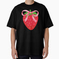 Cute Strawberry and Bow Coquette by thebest-2studio