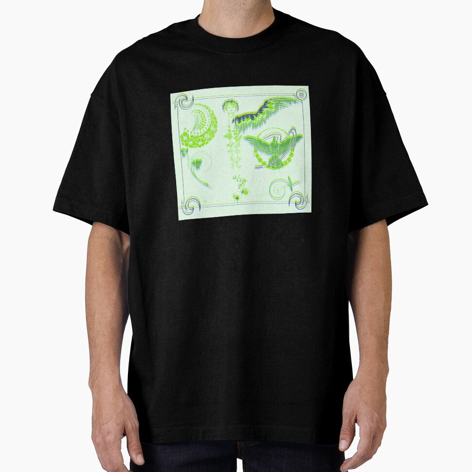 Art Nouveau Magical Symbols Green by BioDigital-Jazz