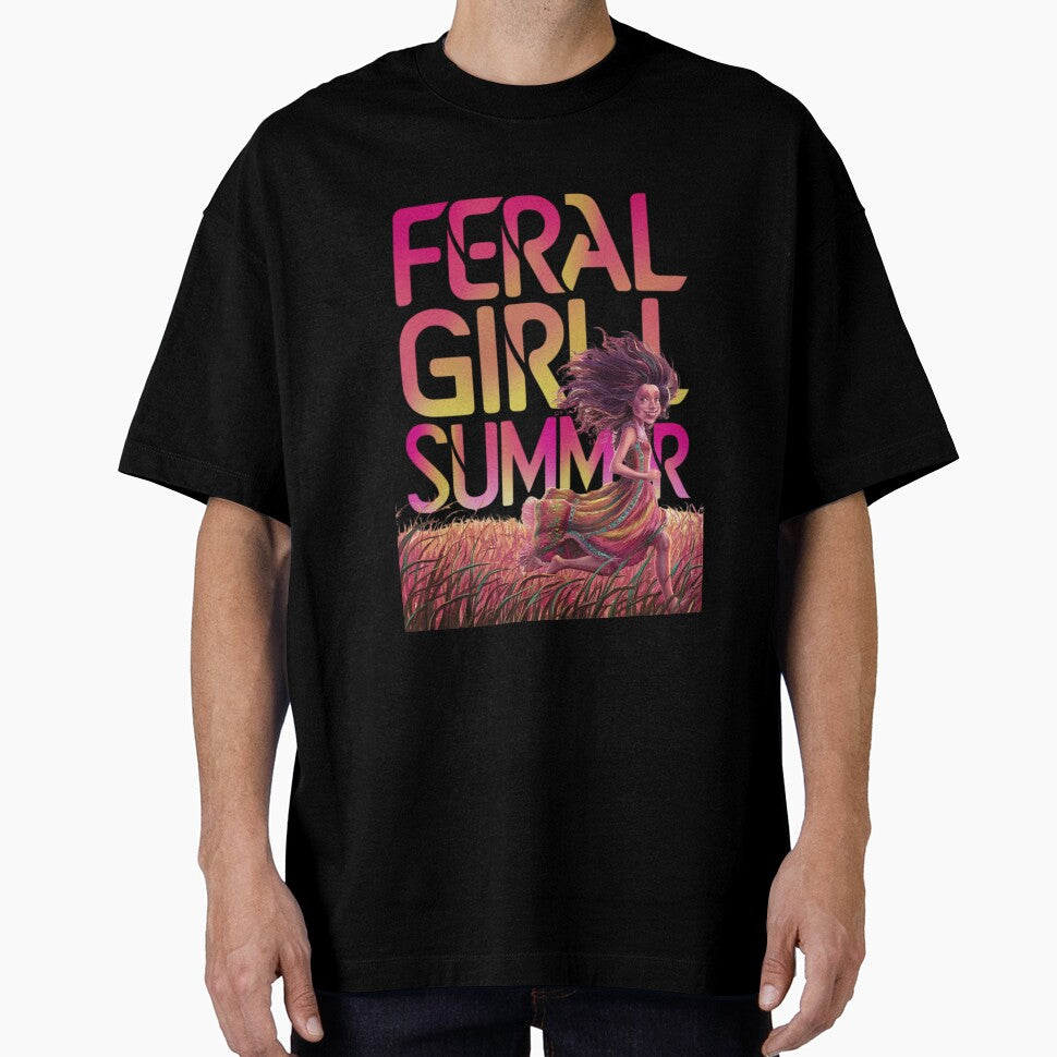 Feral Girl Summer T-Shirt by Peter Stawicki