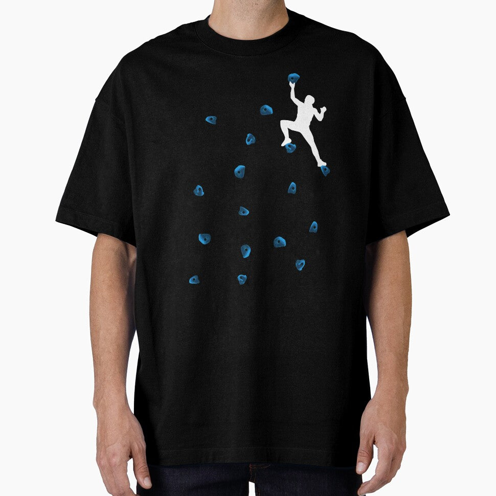 Bouldering Climbing Blue Boulder Grips Man Gentlemen by DerNerd