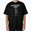 No Pickleball Today Sad Stick Figure Minimalist Pickleball by The Junto Shop