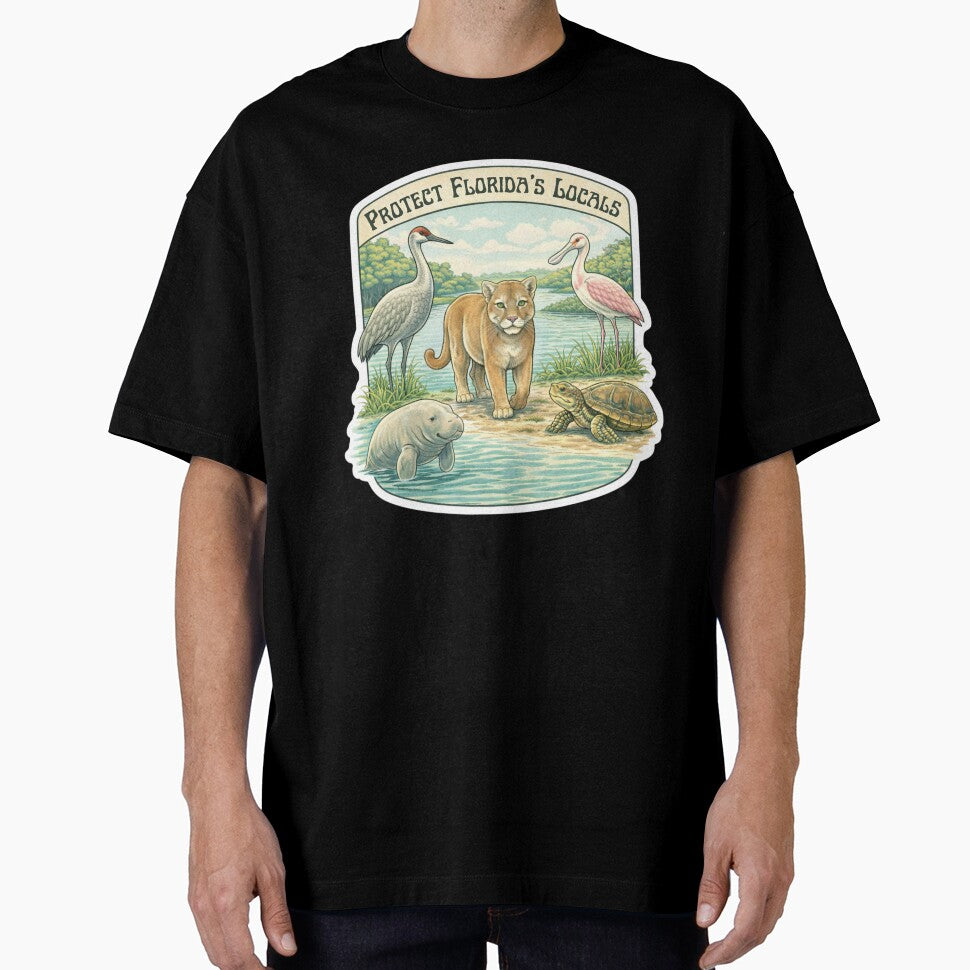 Protect Florida’s Locals – Vintage Inspired Wildlife Illustration by Maddie-iceee