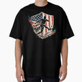 American Flag Soccer Player Gift by Corvoria