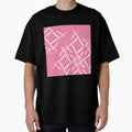 White cross marks on pink background by flamendes