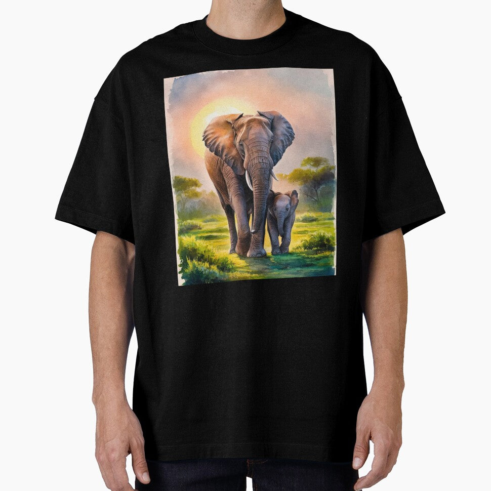 Elephant Portrait. mother elephant, elephant baby, small elephant, adorable elephant by ElephantVibes