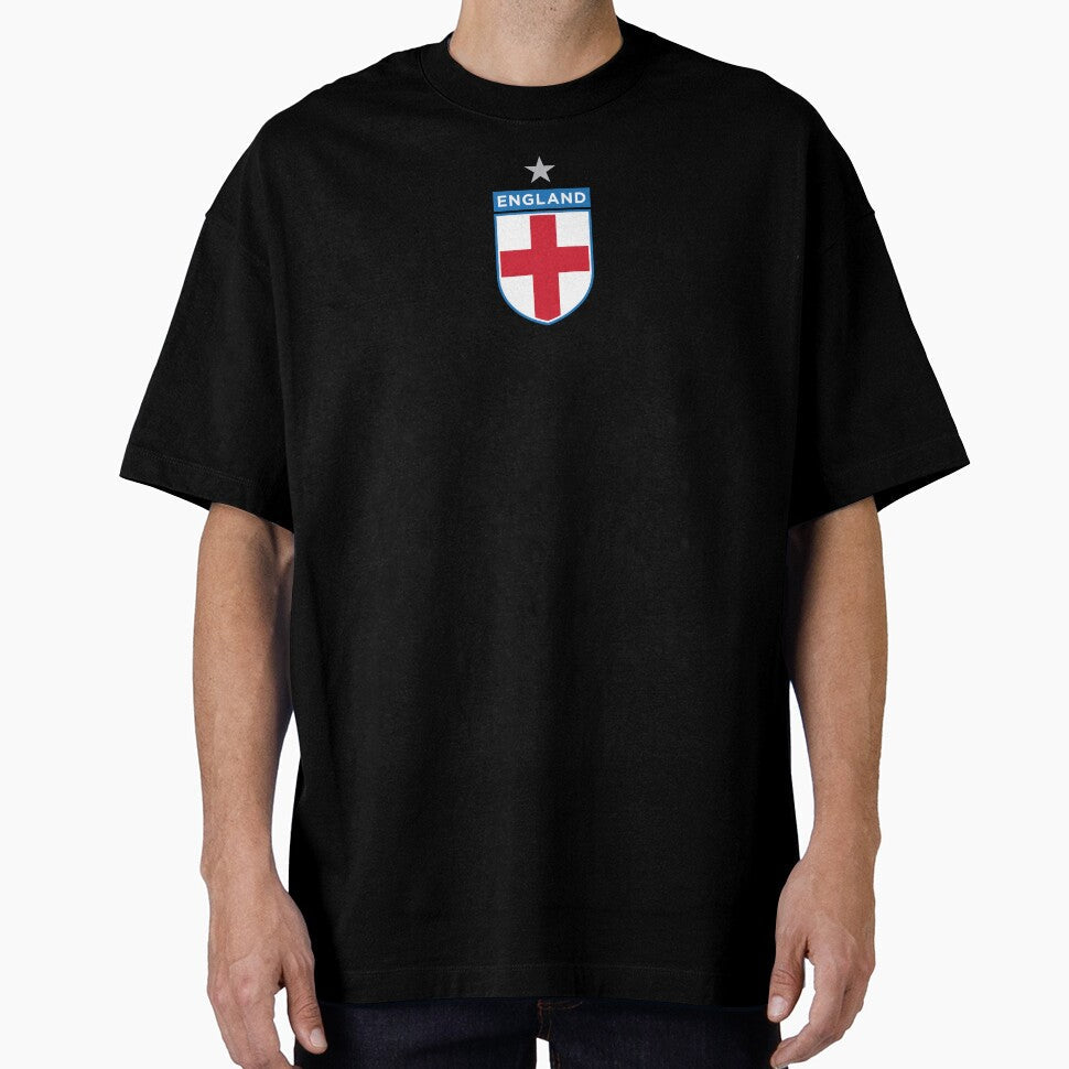 England Shield Flag (On Red) by STUDIO-72